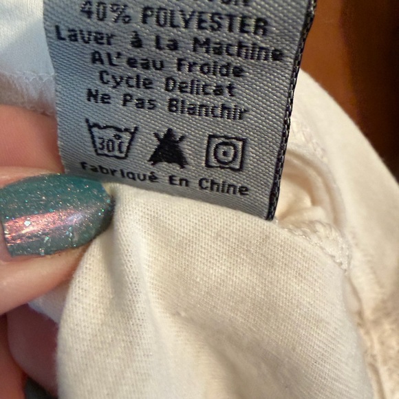 Cowgirl Legend Western Graphic Raglan Tee Wings Fleur De Lis 3/4 Sleeve - Picture 7 of 8